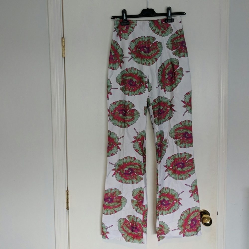 Altuzarra sample sale floral high-waist trouser